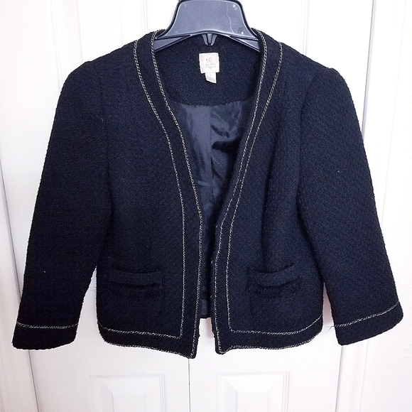 Lauren Conrad Blazer Jacket with Chain Trim - Picture 3 of 8